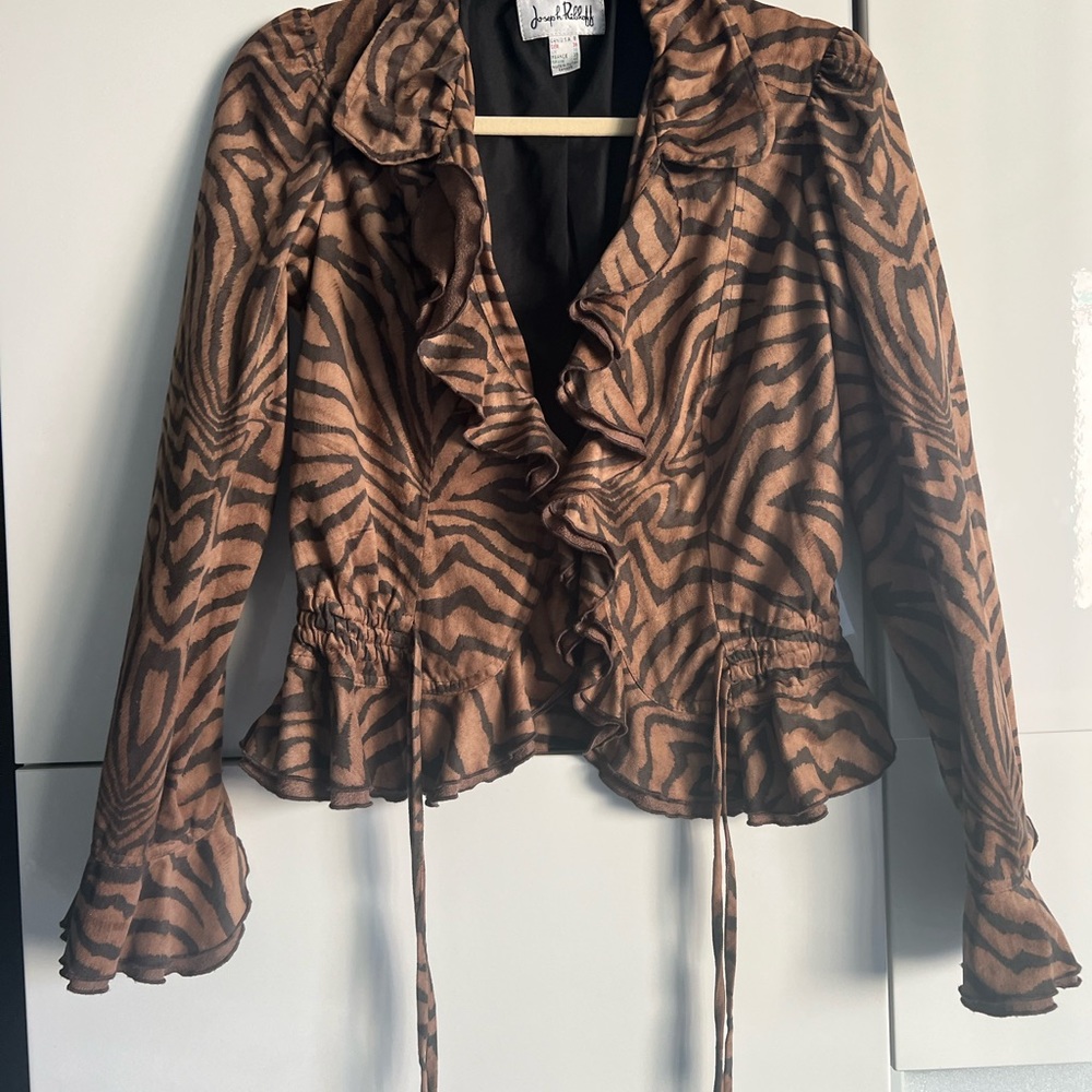 Joseph Ribkoff animal print blouse